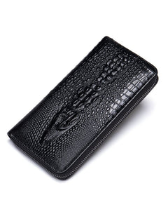 Crocodile leather wallet