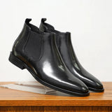 LEANDRO LEATHER CHELSEA BOOTS